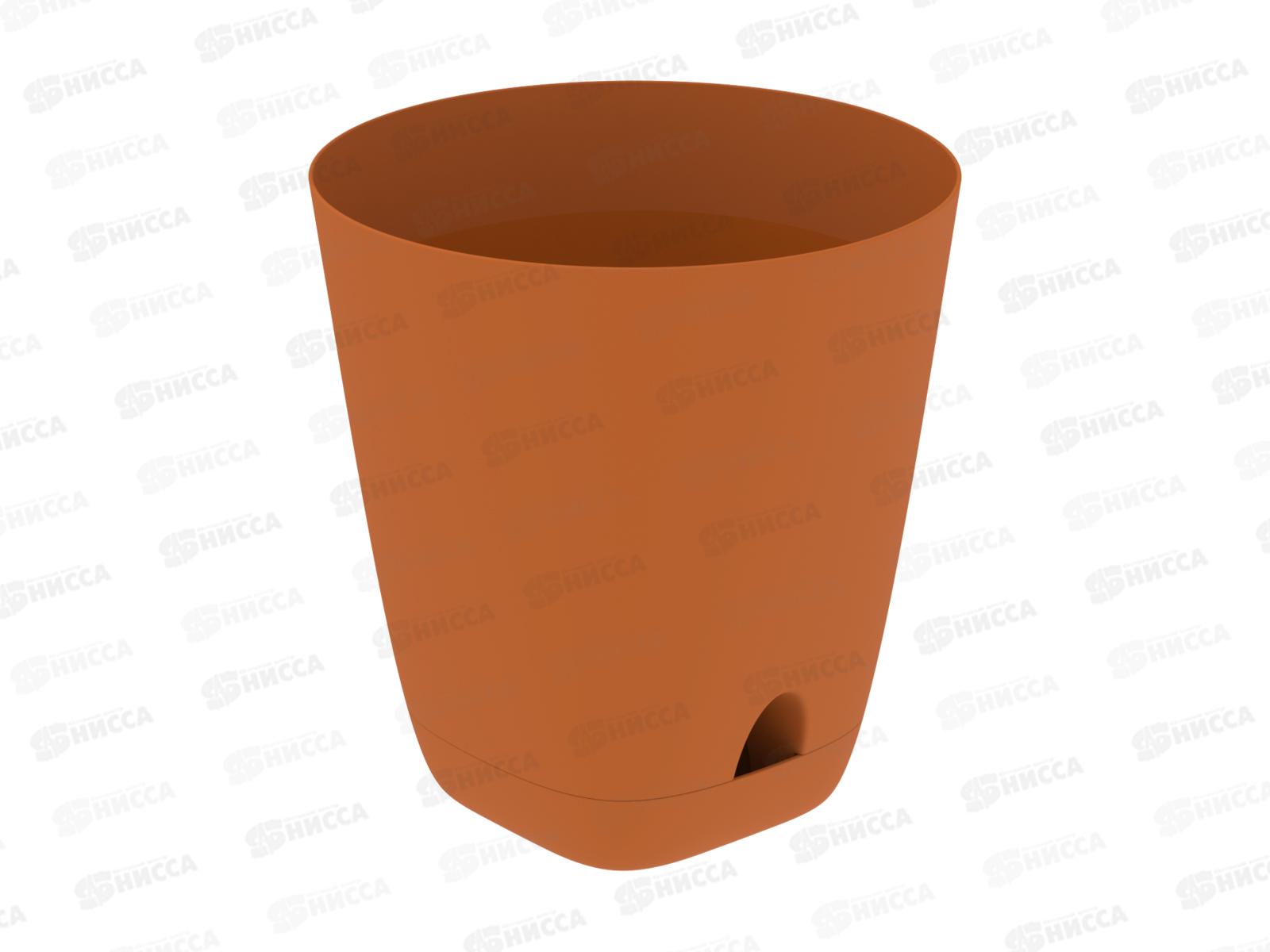 Кашпо "Гранд" 8л карамель (с поддоном) D-24см, H-25см, АП 1197 *22