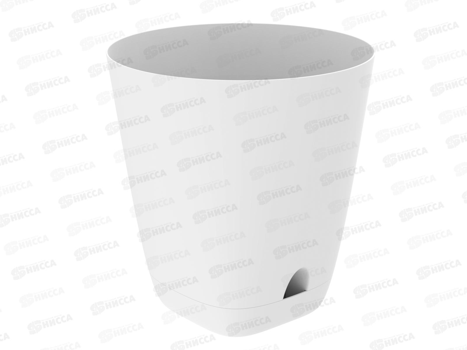 Кашпо &quotГранд&quot 28л белый (с поддоном) D-37см, H-38см, АП 1192  *10