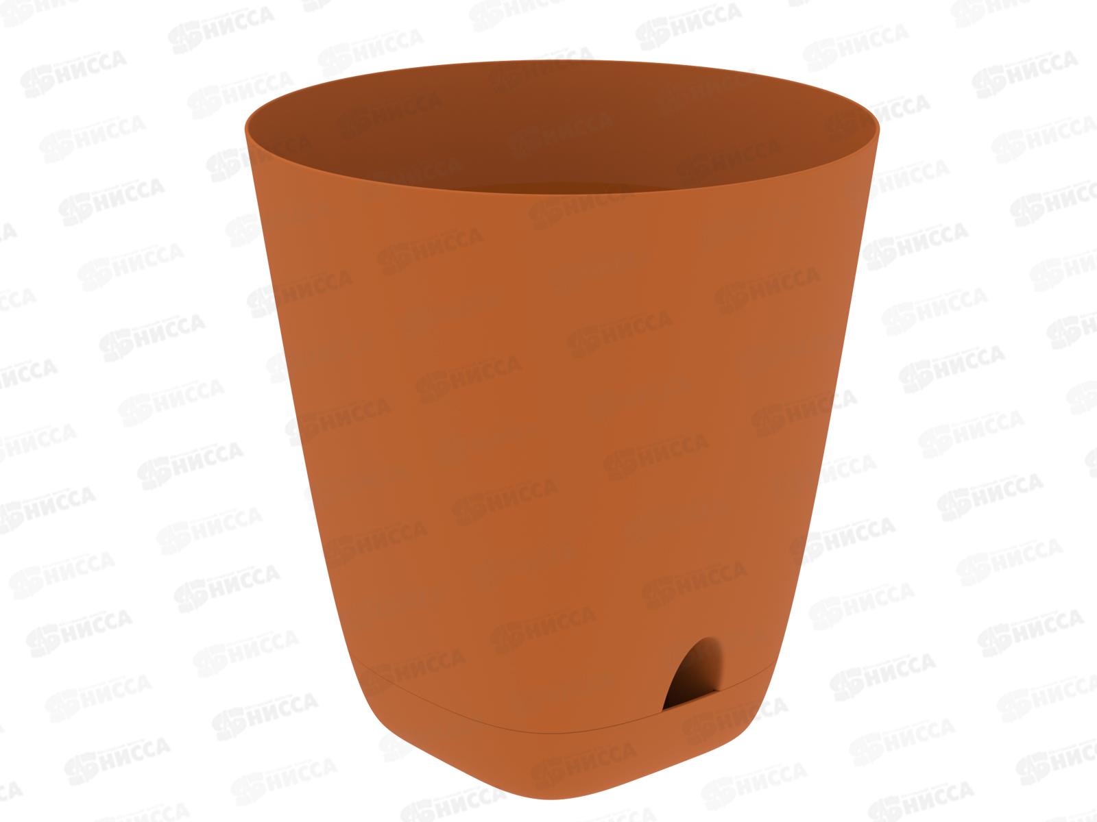 Кашпо &quotГранд&quot 28л карамель (с поддоном) D-37см, H-38см, АП 1199  *10