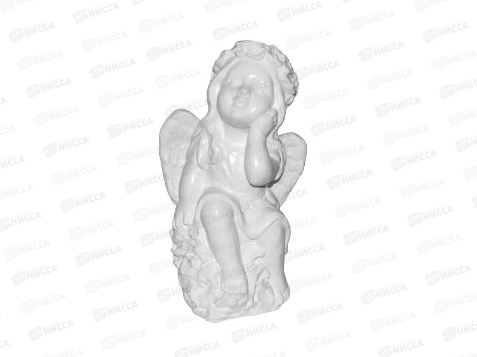 Фигура садовая из гипса "Ангел задумчивый" (360*240мм) арт.359