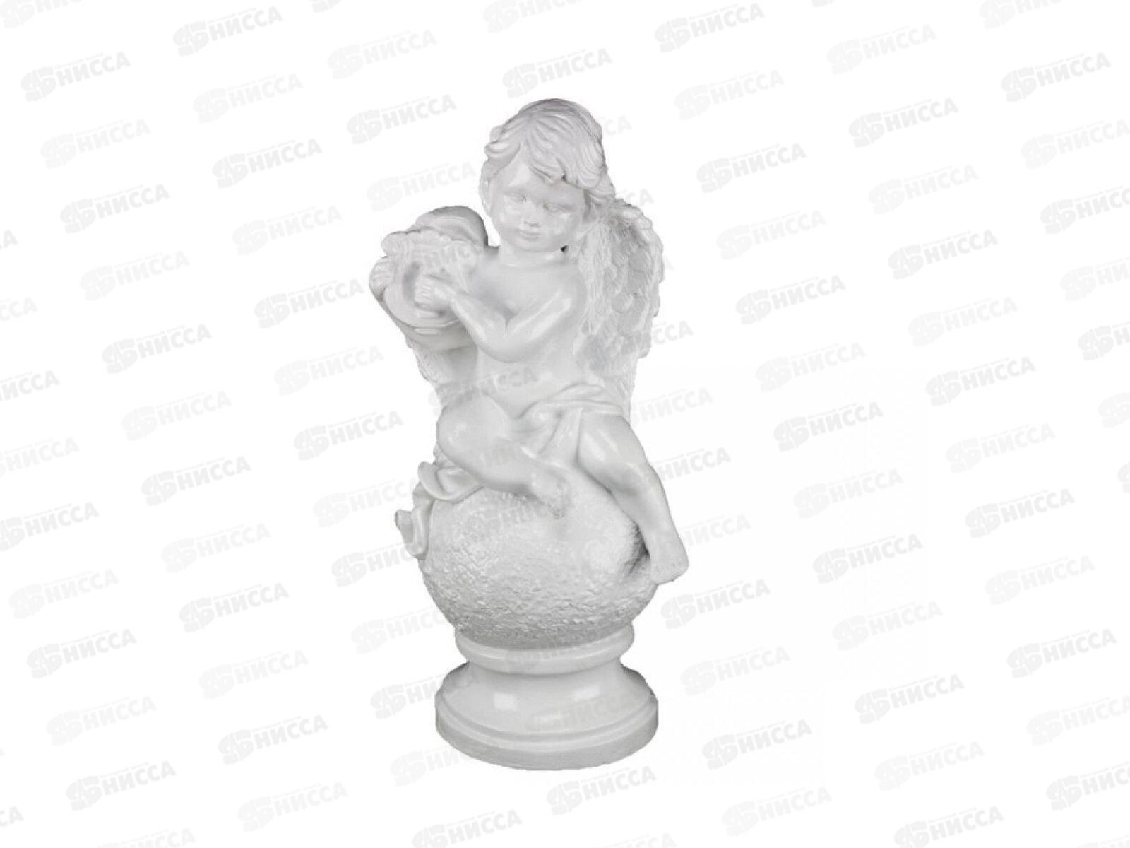 Фигура садовая из гипса "Ангел с арфой" (350*160мм) арт.245