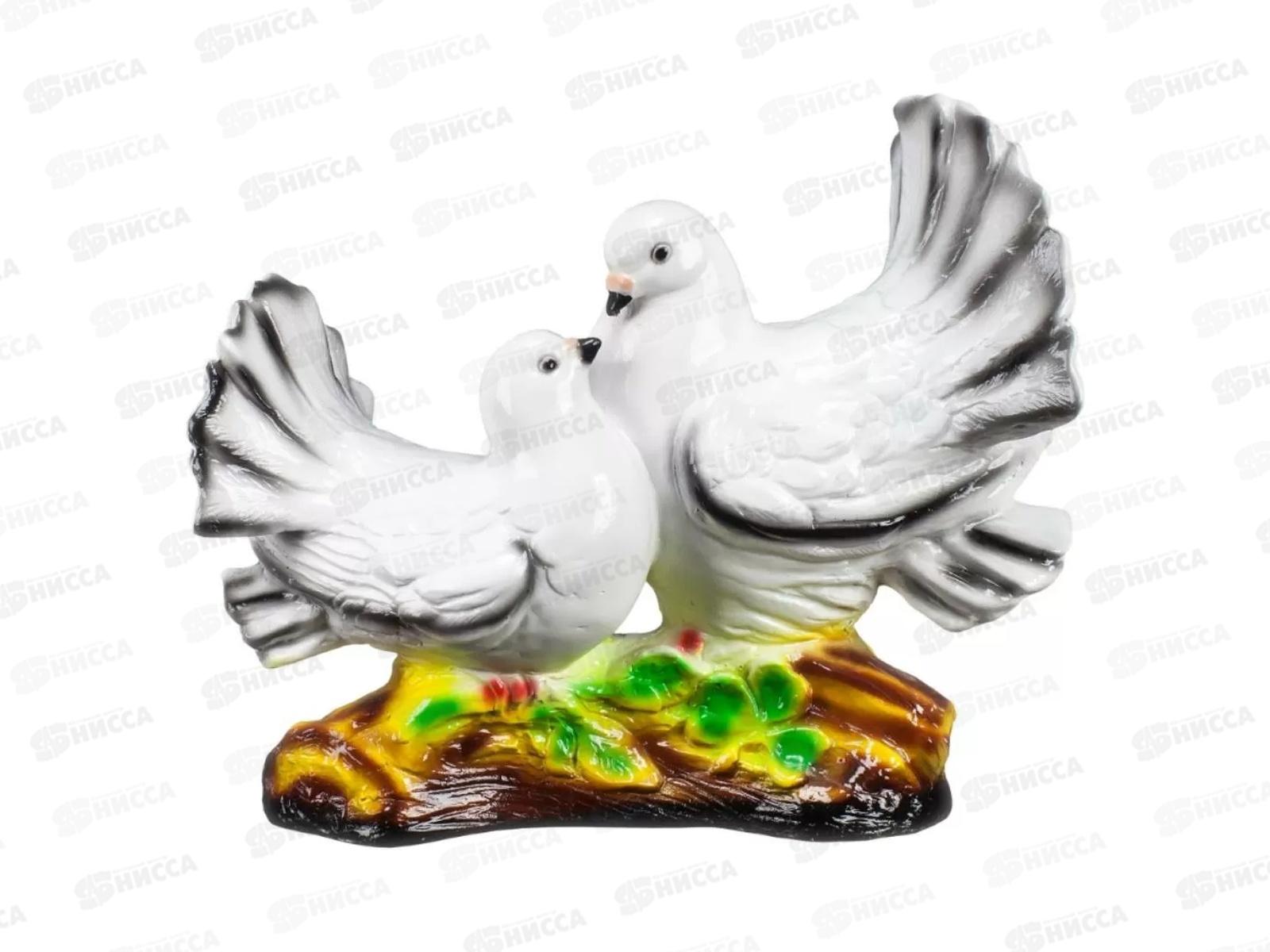 Фигура садовая из гипса "Голубь и голубка" (200*270мм) арт.317