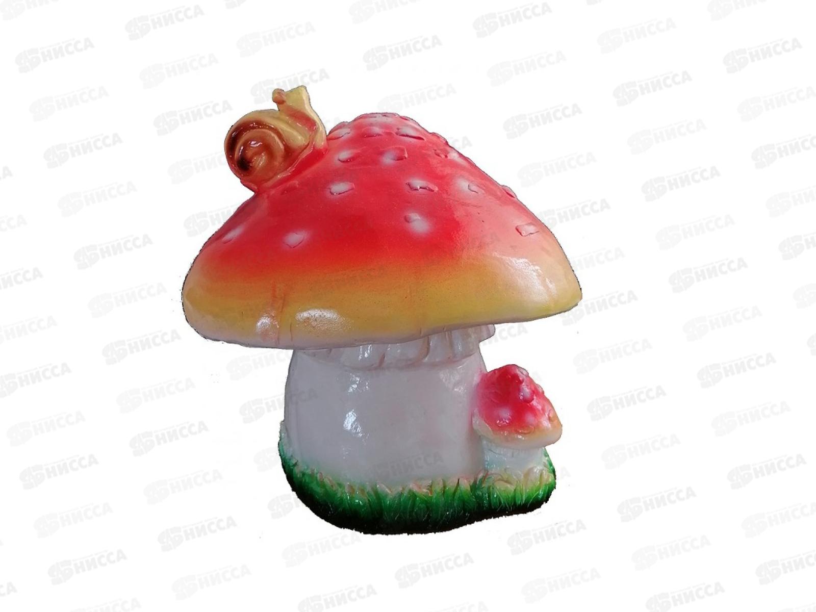 Фигура садовая из гипса &quotГриб с улиткой&quot (240*290мм) арт.338