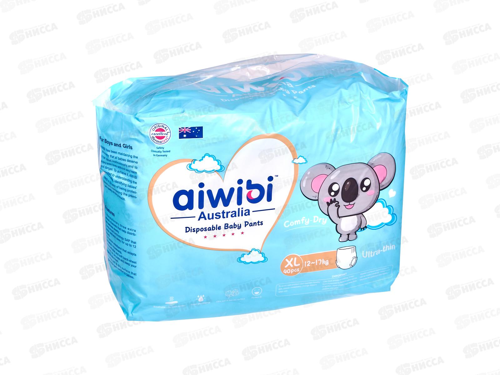 Aiwibi Comfy dry Подгузники для детей 12-17кг XL 40шт *6