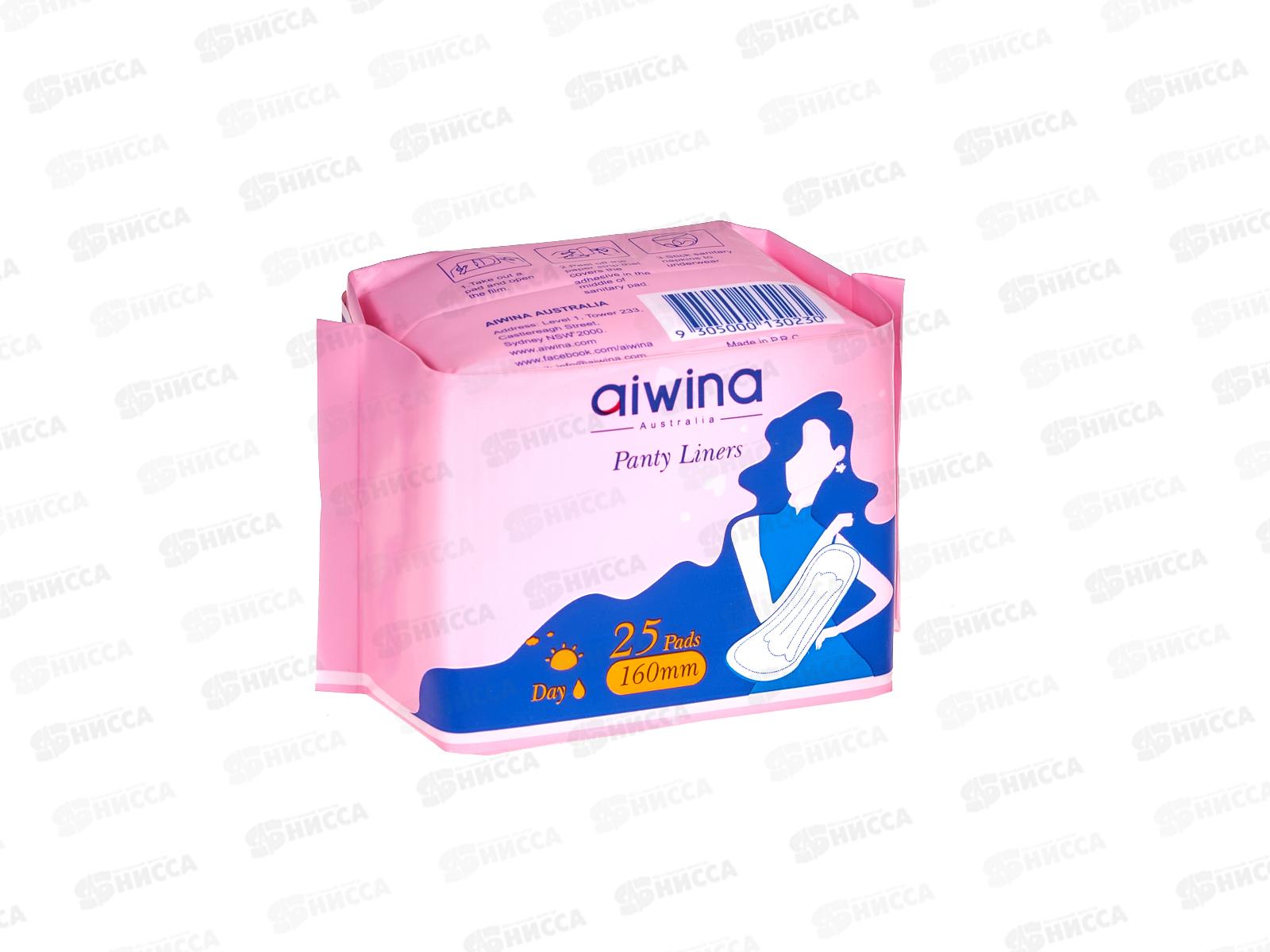 Aiwina прокладки гигиенические ежедневные 25шт 16см *60