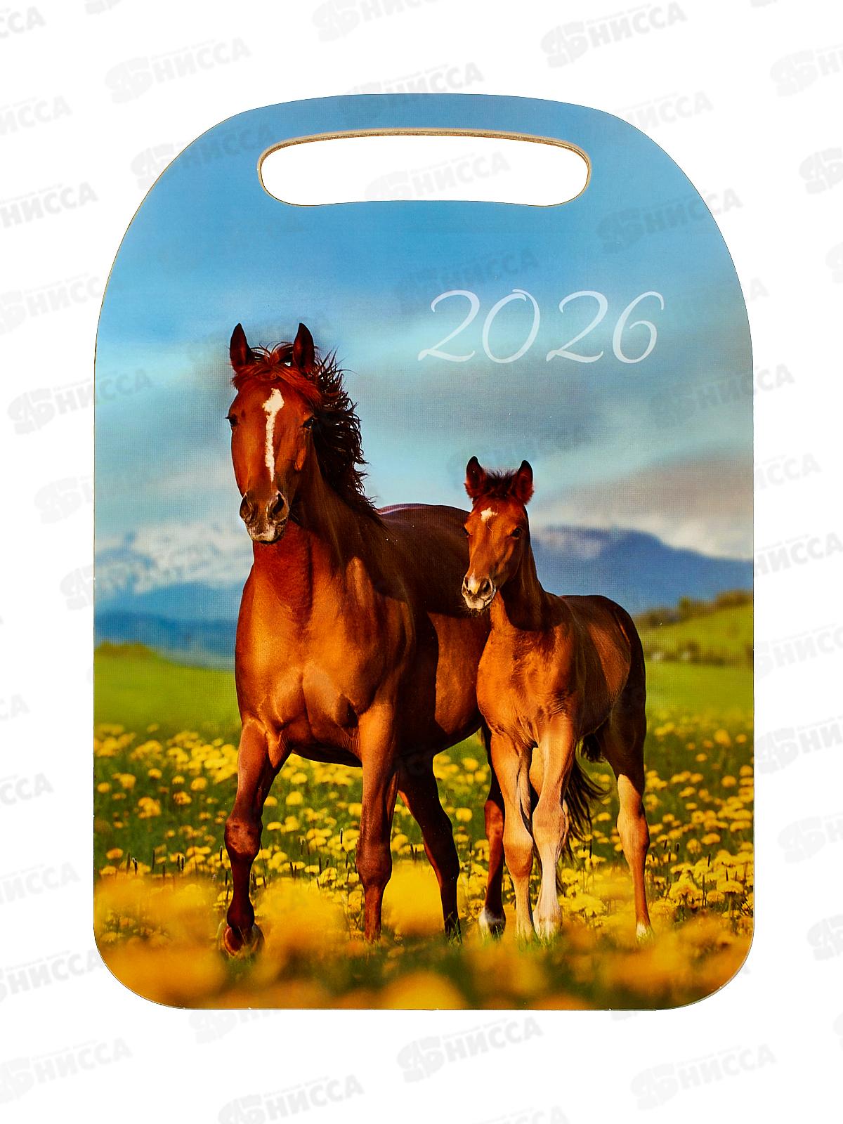 Доска разделочная  дерево НГ Лошадь 2026г К-305 *22