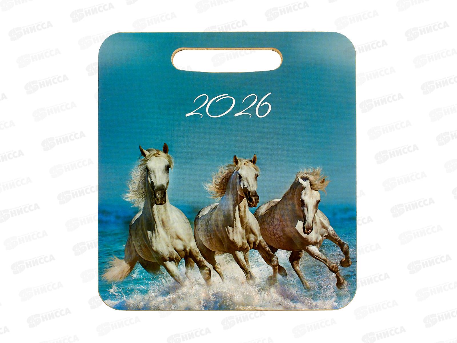 Доска разделочная  дерево малая НГ Лошадь 2026г Л-64 *50