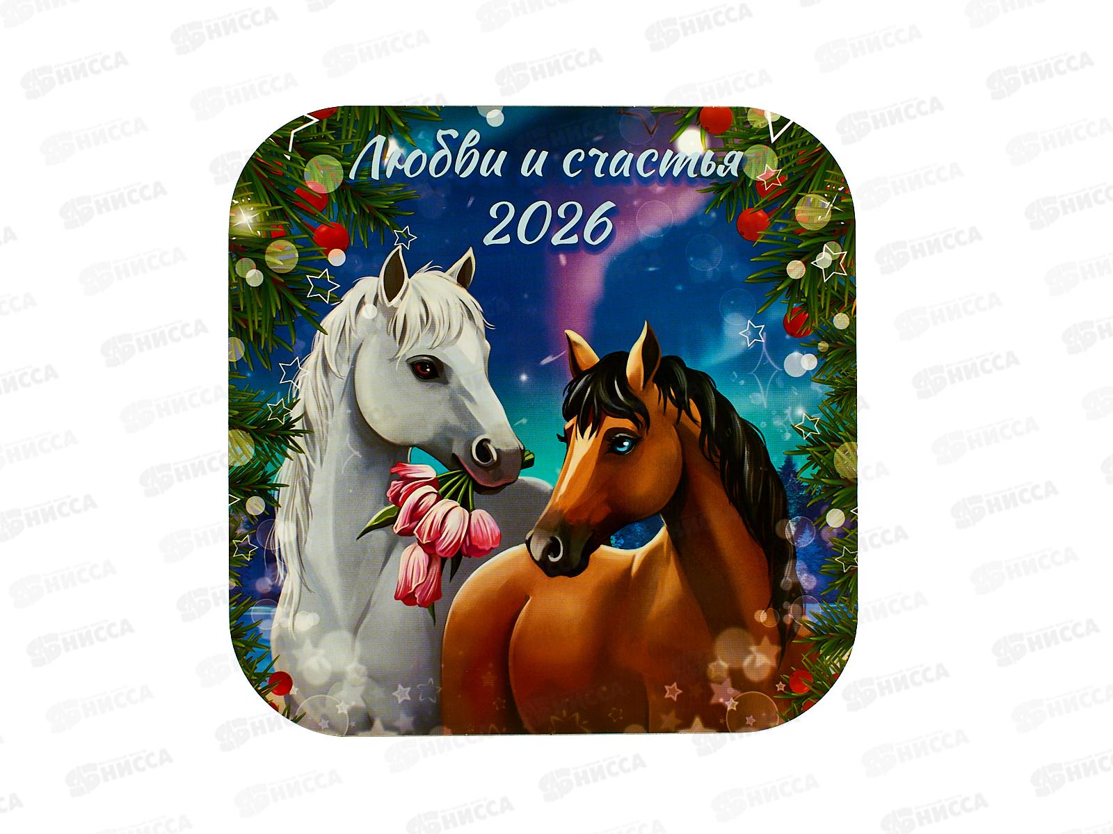 Подставка  п/горячее дерево 18*18см Лошадь С-126