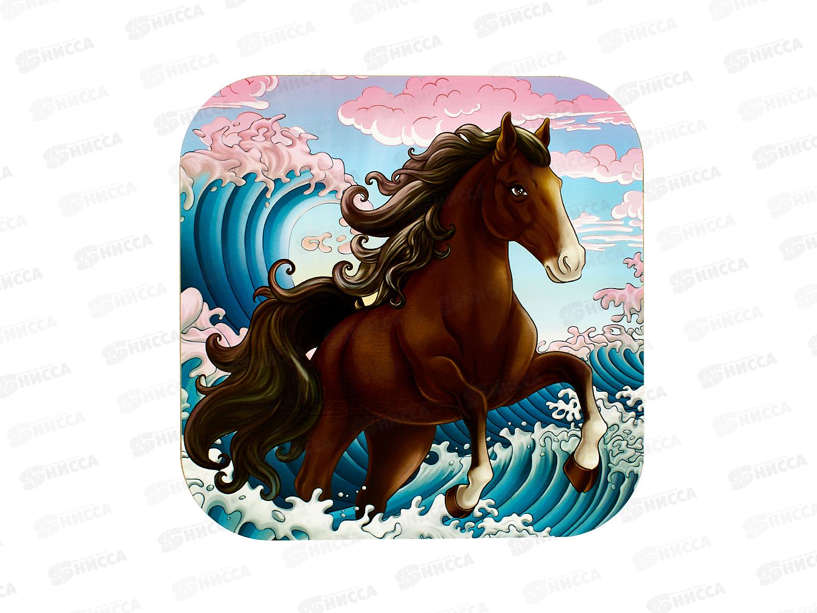 Подставка  п/горячее дерево 18*18см Лошадь С-130