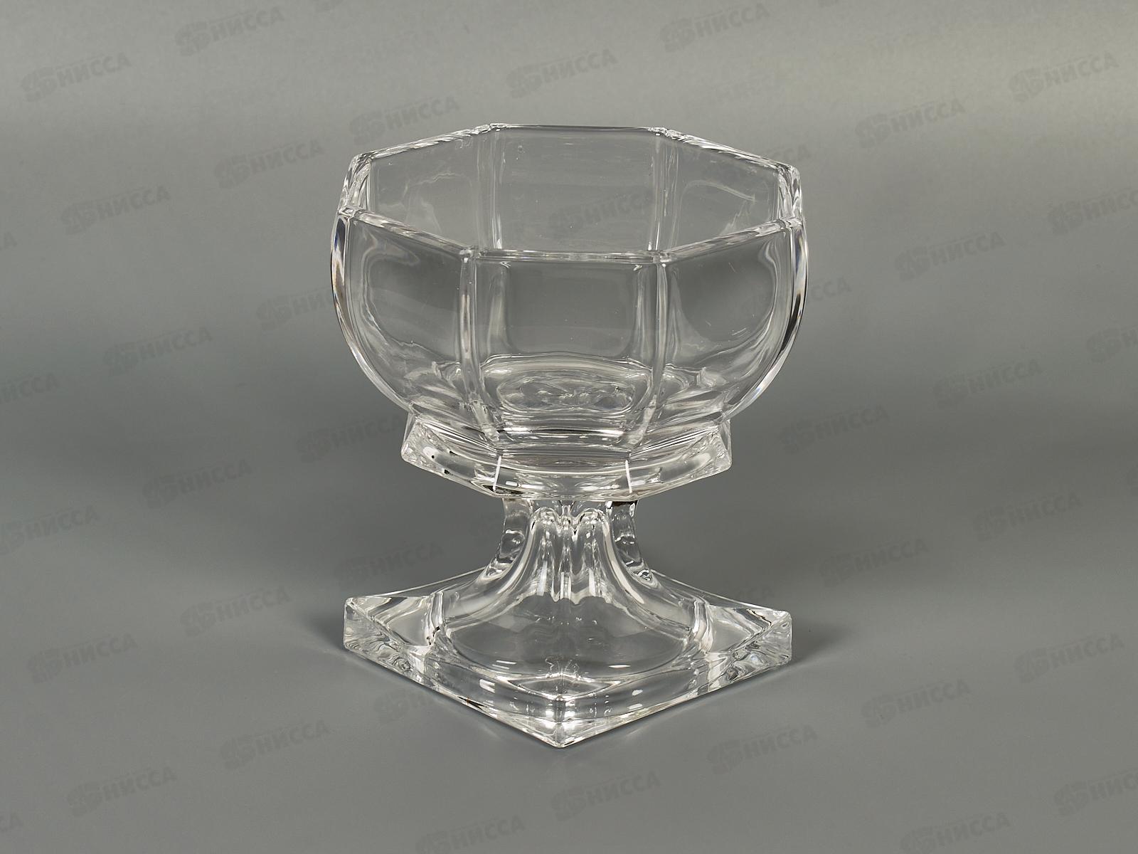 Ваза сервировочная на ножке 8827 13*9*13,5см 296647