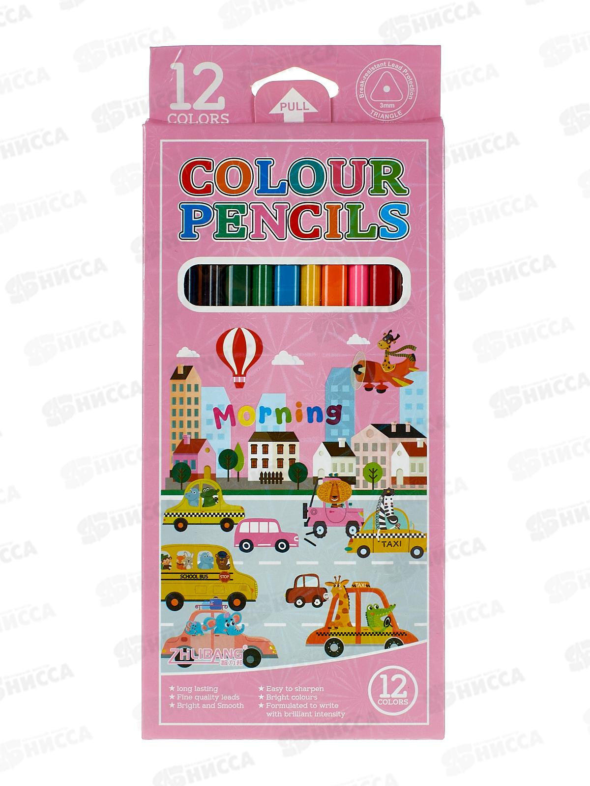 Карандаши 12цв. ПГС Транспорт Р23953-8 *12