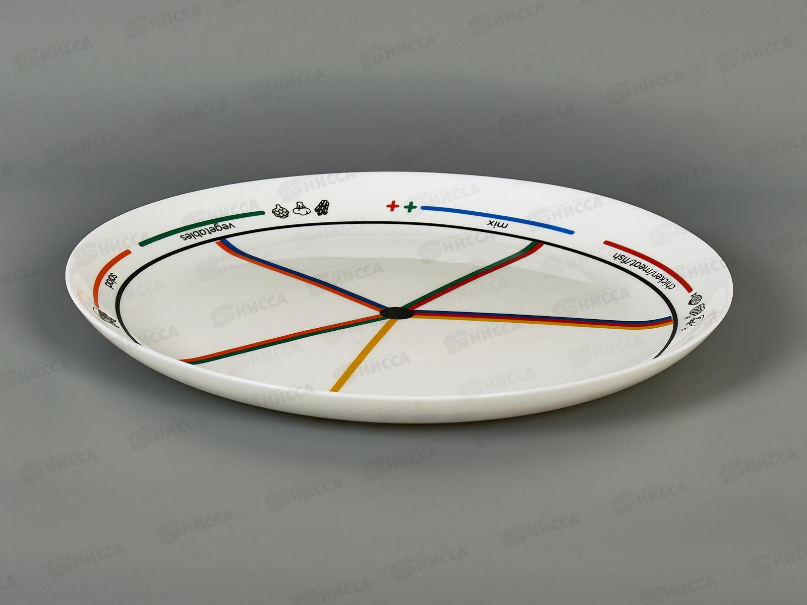 Тарелка для похудения 25см PLT0021GPT