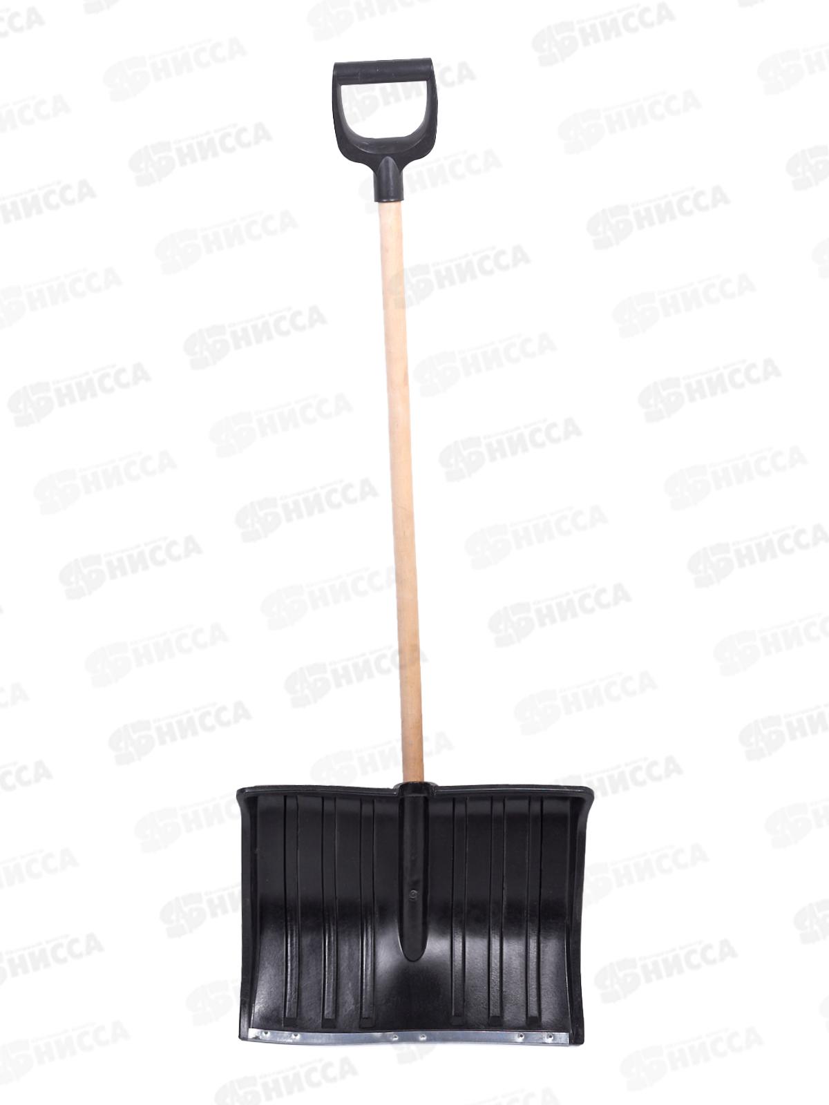 Лопата снеговая Startul Standart 500*390мм пластик с дер чер ST9074-3 *5