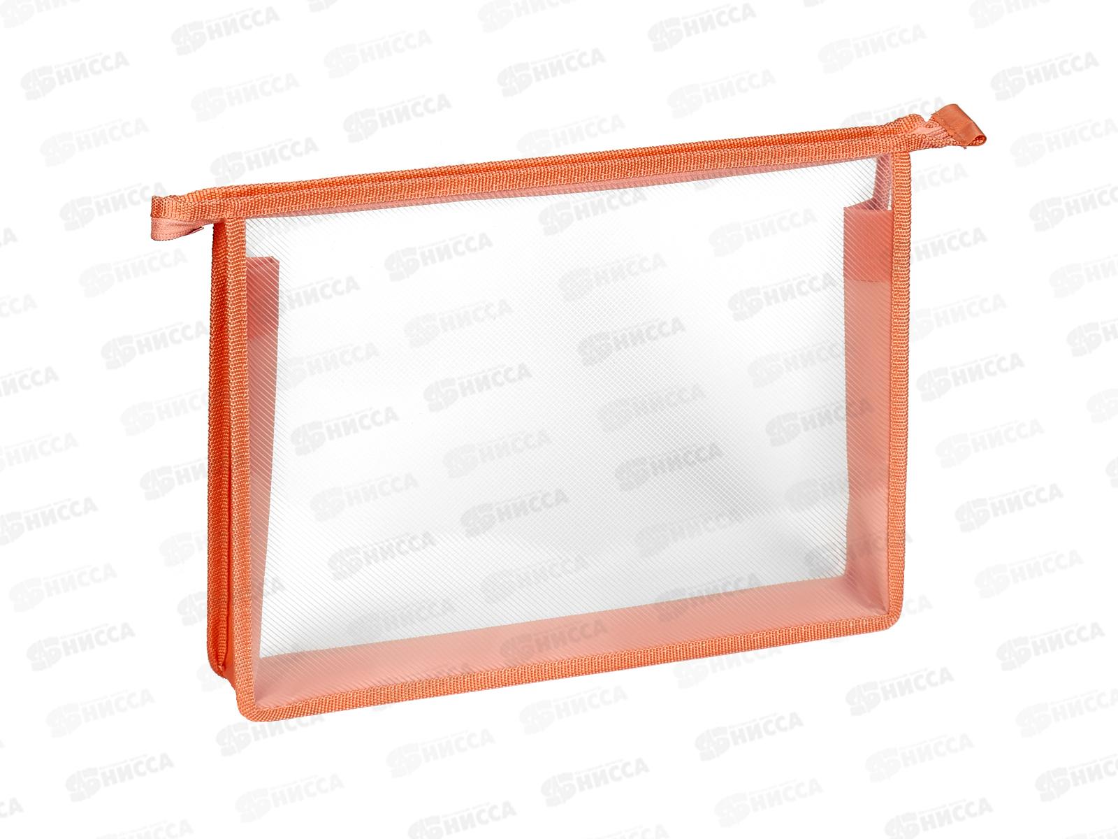 Папка д/тетр. ПЧЕЛКА А4 молн.сверху, персиковая, ПМ-А4-02 *60