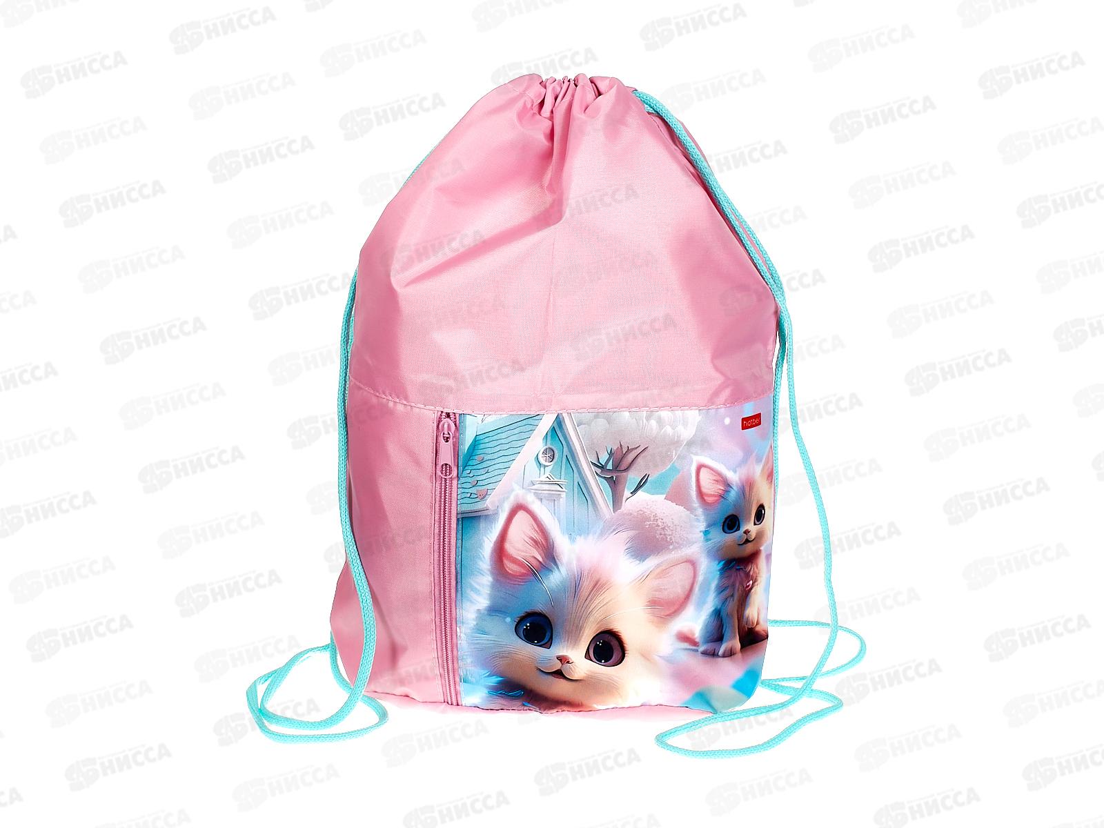 Мешок д/обуви  Hatber Кошка-Зефирка 34*41см., 30061