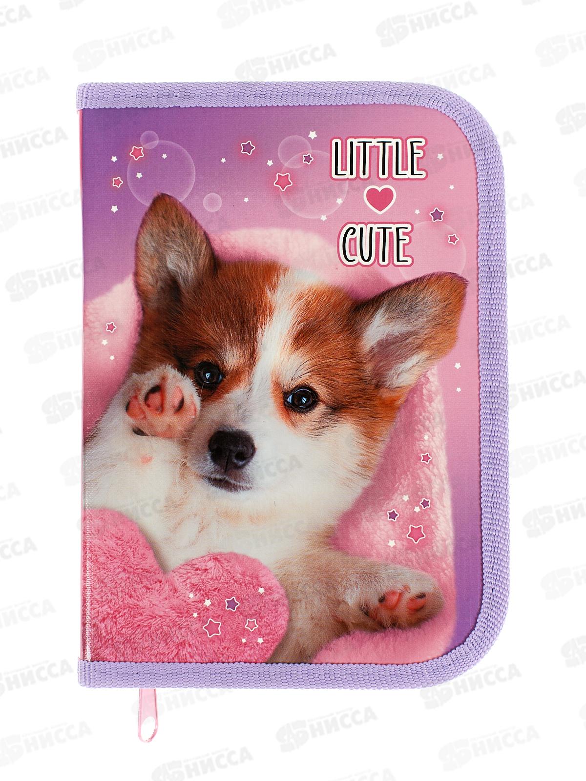 Пенал Hatber 19*13 Пушистый друг 1 отд, молн.44039 *12