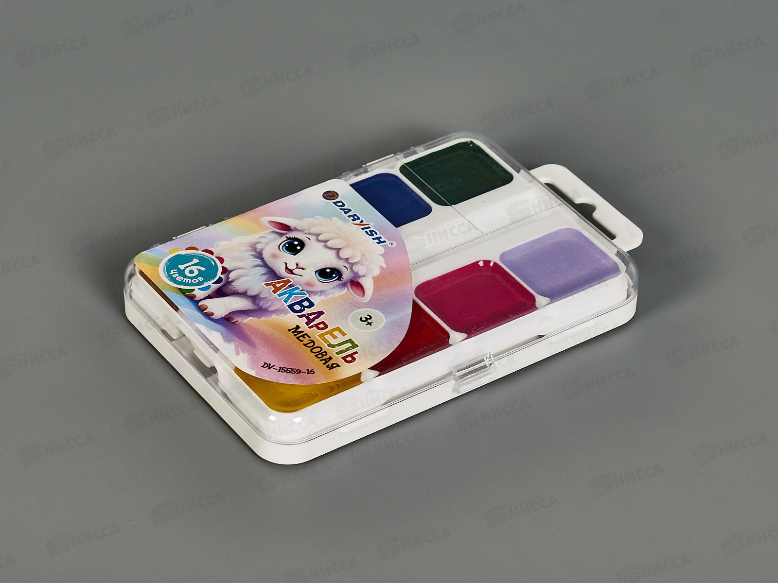 Акварель Darvish Барашек 16цв., п/у, б/к, DV-15559-16 *40