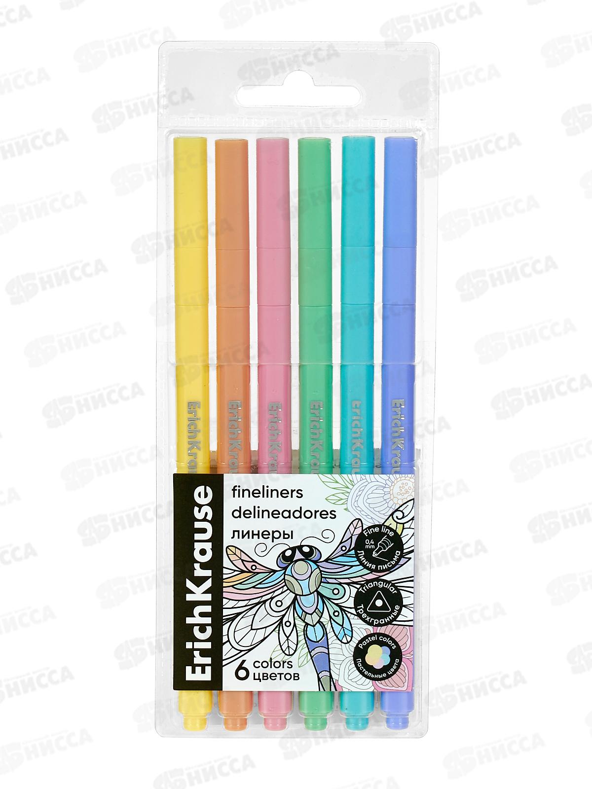 Линеры EK62952 Art Spirit Pastel  6цв.*24