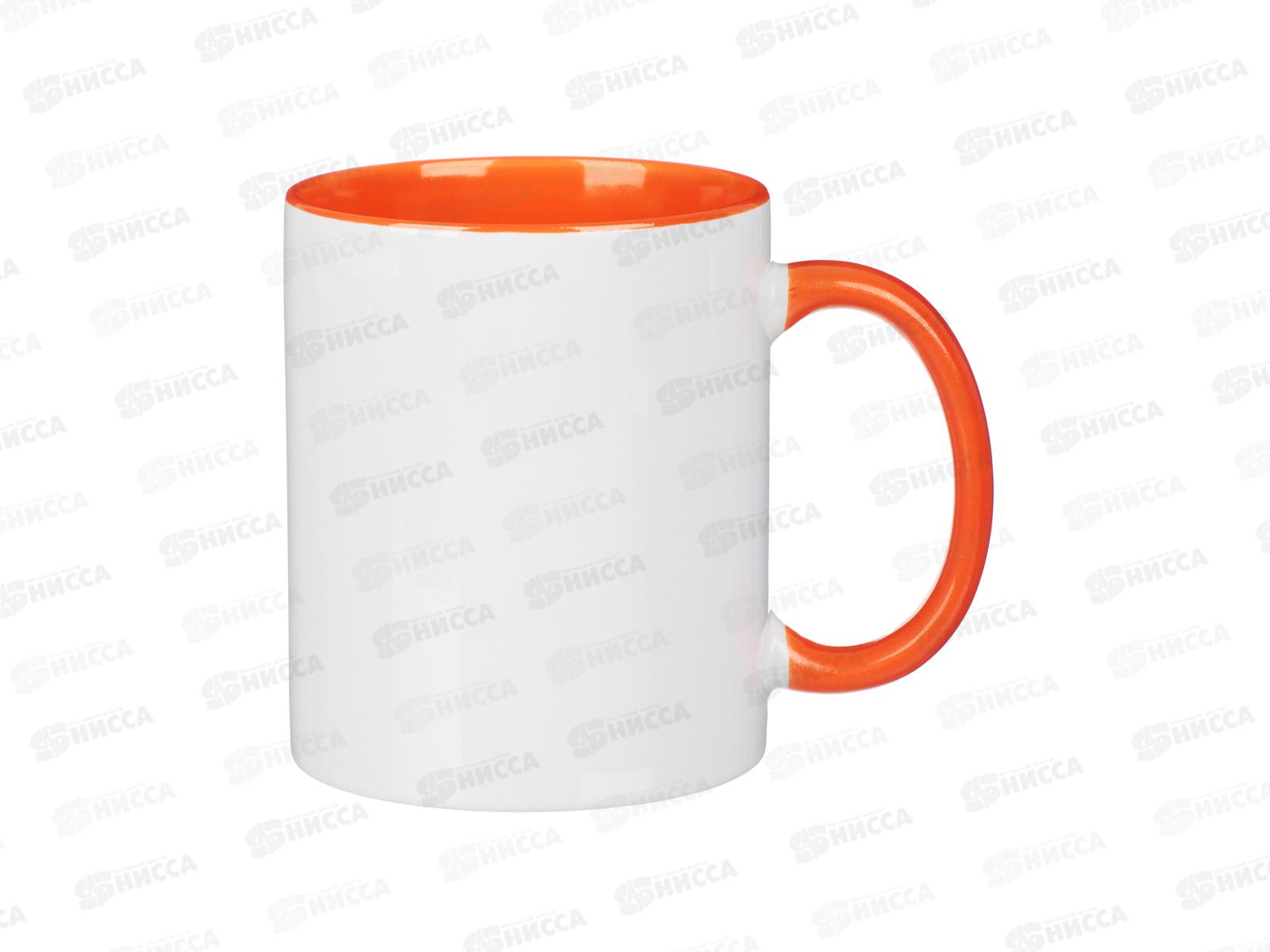 Кружка 330мл д/сублимации керамика оранжевый 806-206 г