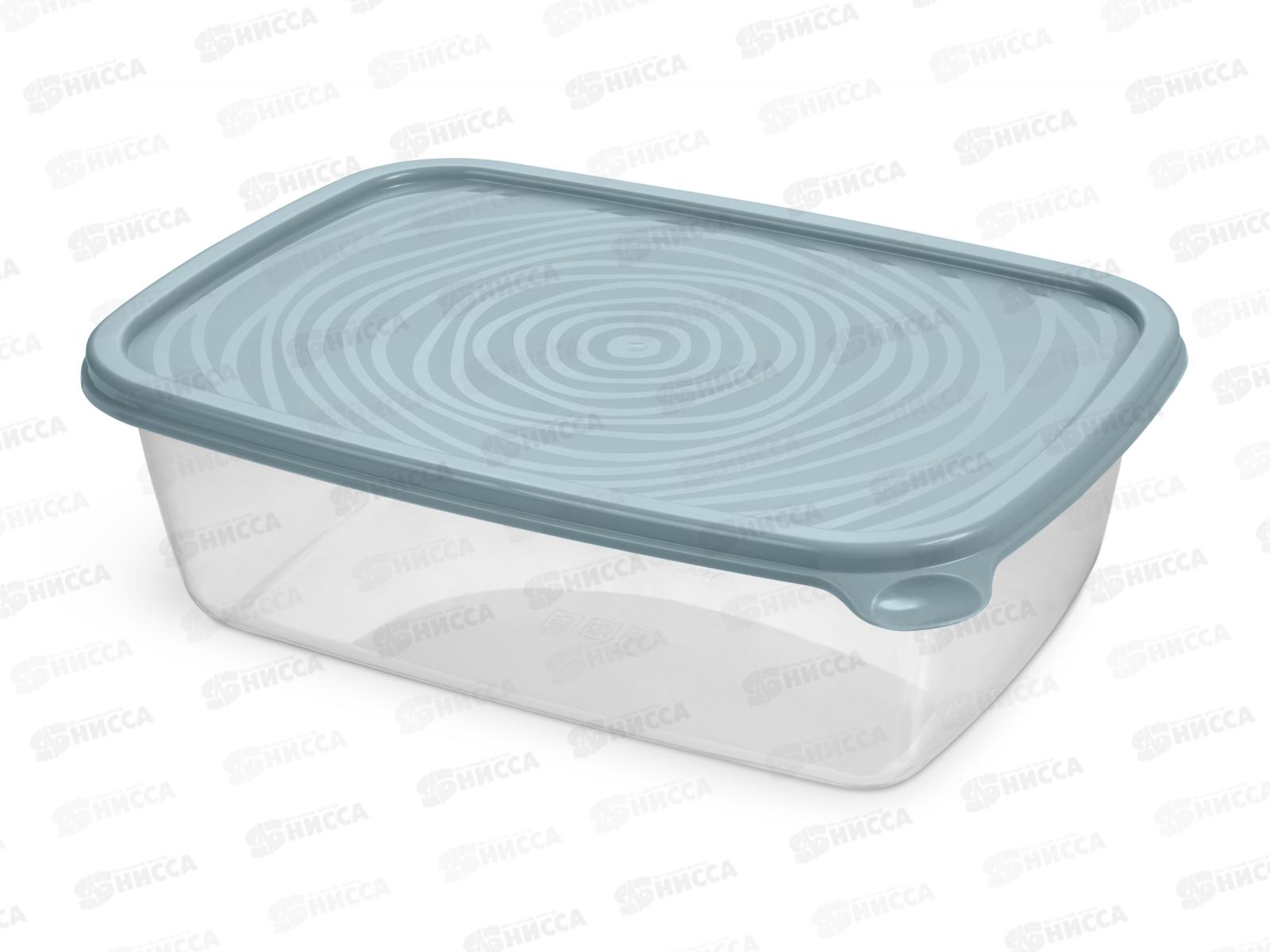 Контейнер Романо прямоугольный 1,6л С852 серо-голубой *24