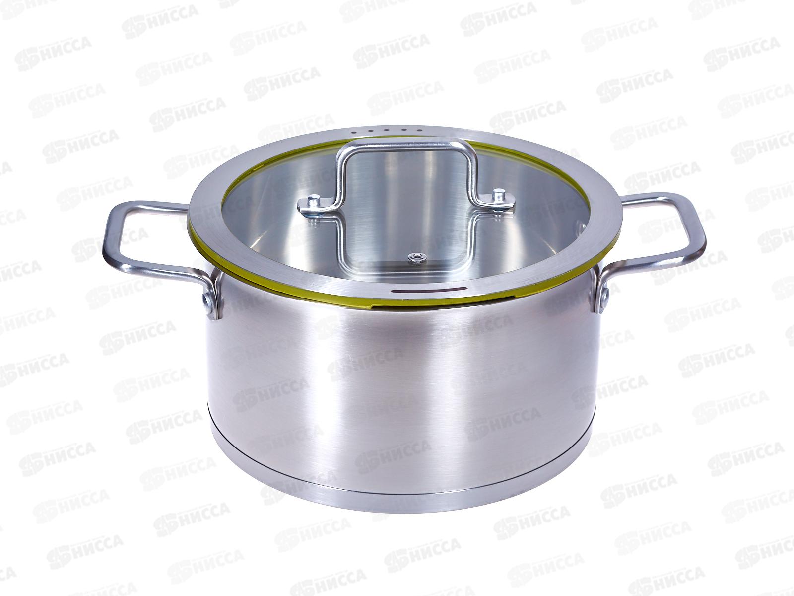 Кастрюля со стеклянной крышкой 77-0522 4,5л 22*12см Linea Palermo