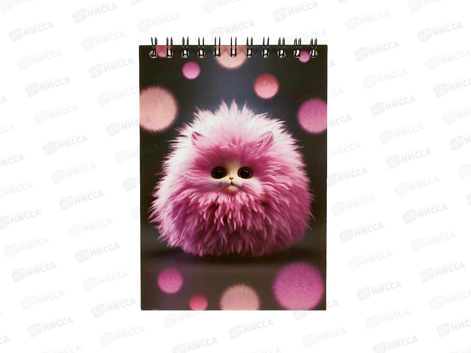 Блокнот 40л. Lamark А6 Пушистики. клетка, на гребне. 0303 *30