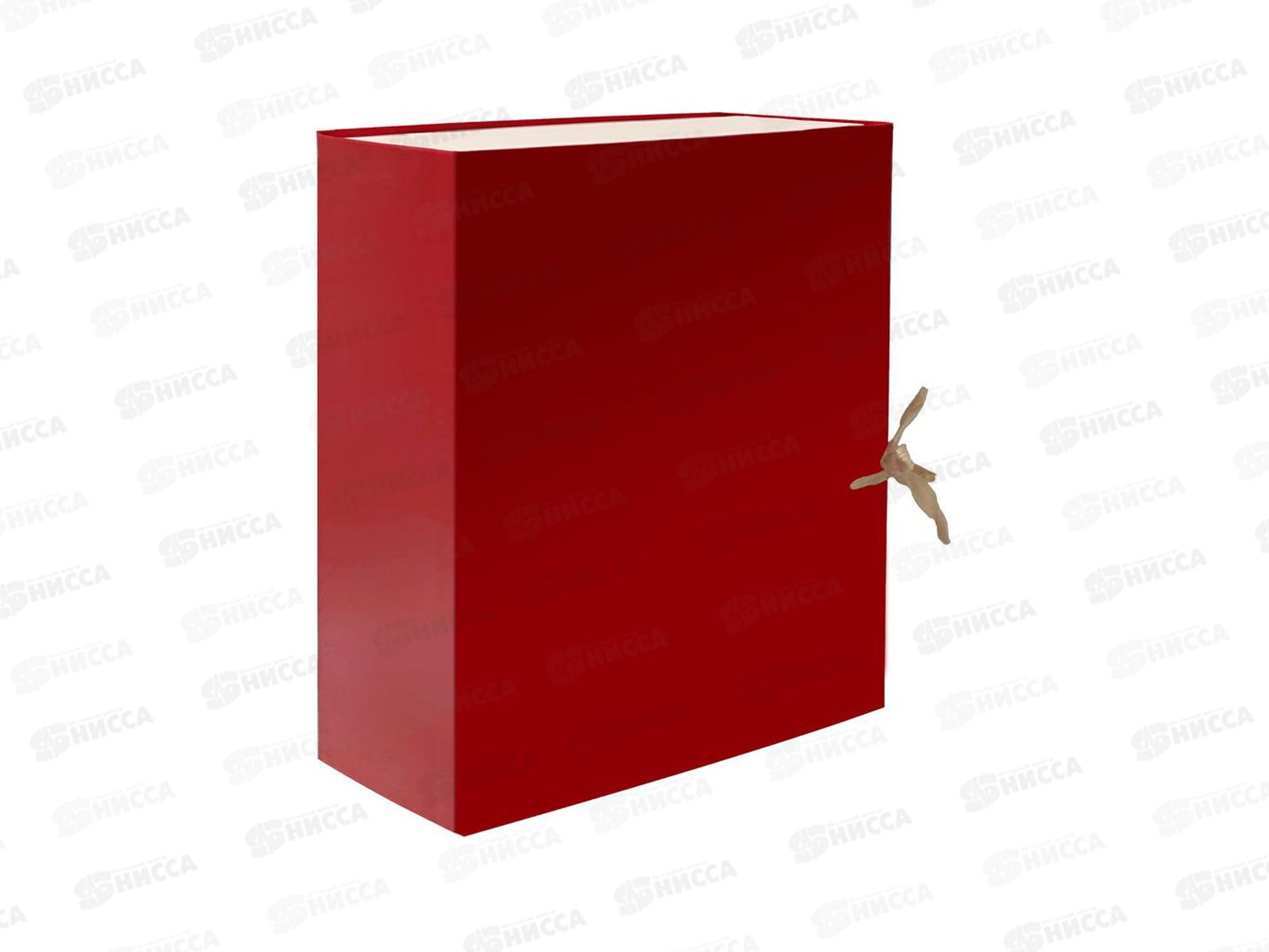 Папка арх. 12см Lamark складн.б/в.,красная, 0112 *5