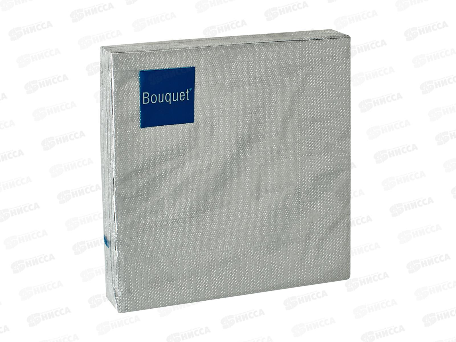 Салфетки 3 слойные 20 листов 33*33 Art Bouquet Silver 37020 *12