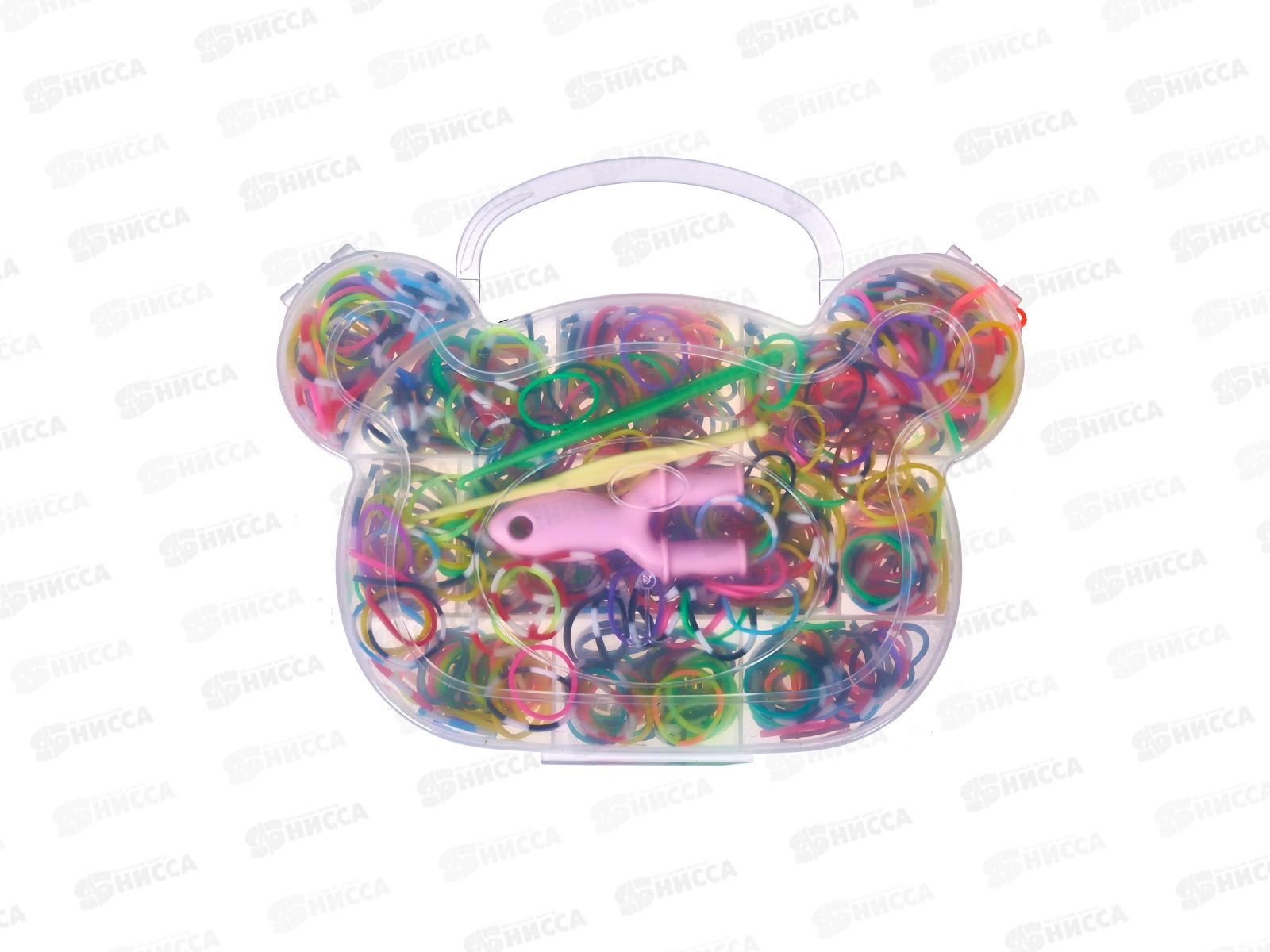 Набор резинок д/плетения браслетов TZ-32112 (700шт) Мишка