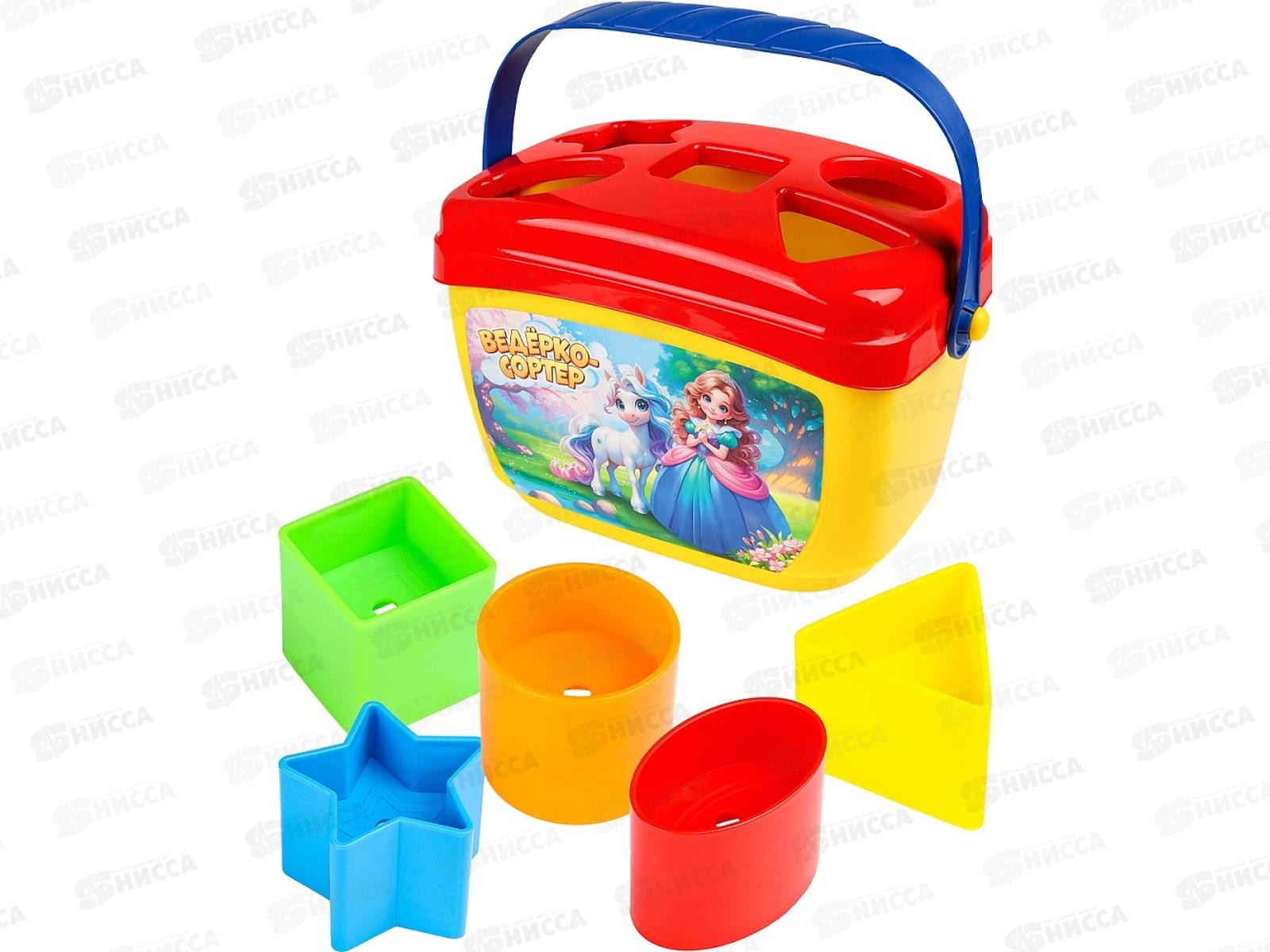 Сортер-ведерко "Принцесса и единорог", И-5896  *8