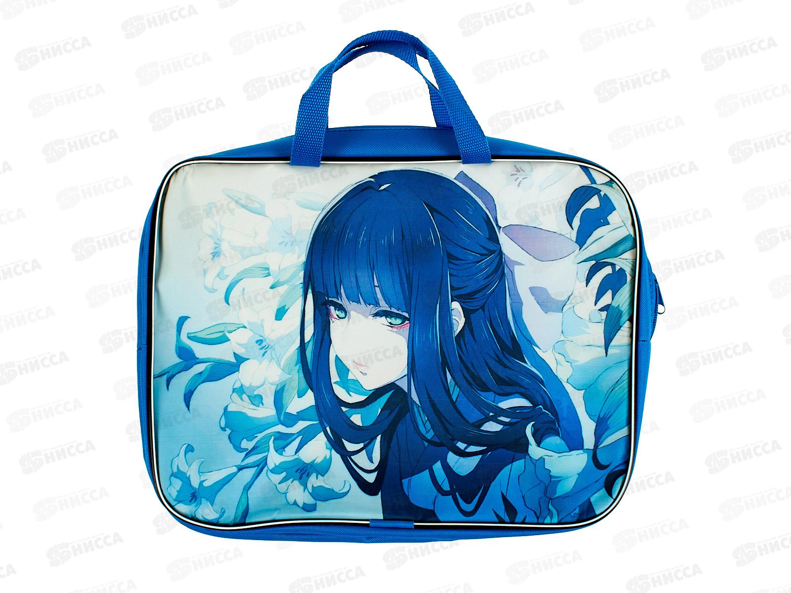 Папка на молнии BEIFA Анимэ Лилии А4 широка, с ручками  А4-7С140 *3