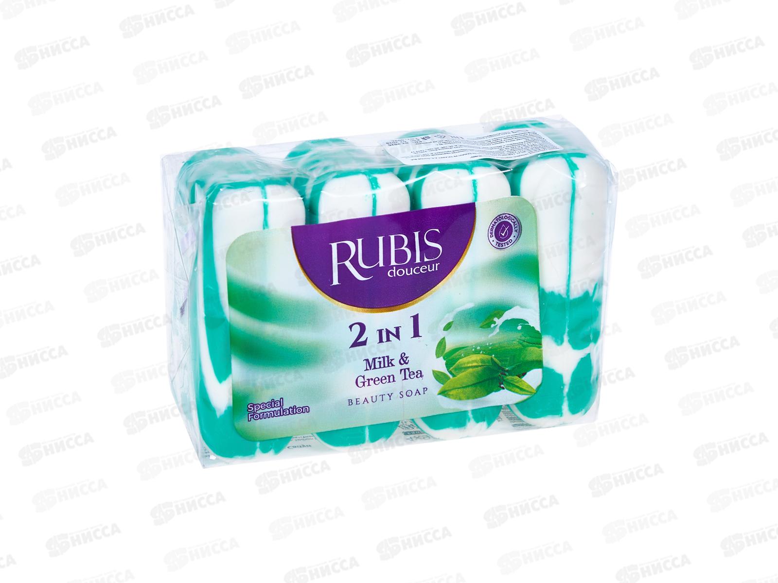 Rubis мыло экопак Milk&Green Tea 360г *24