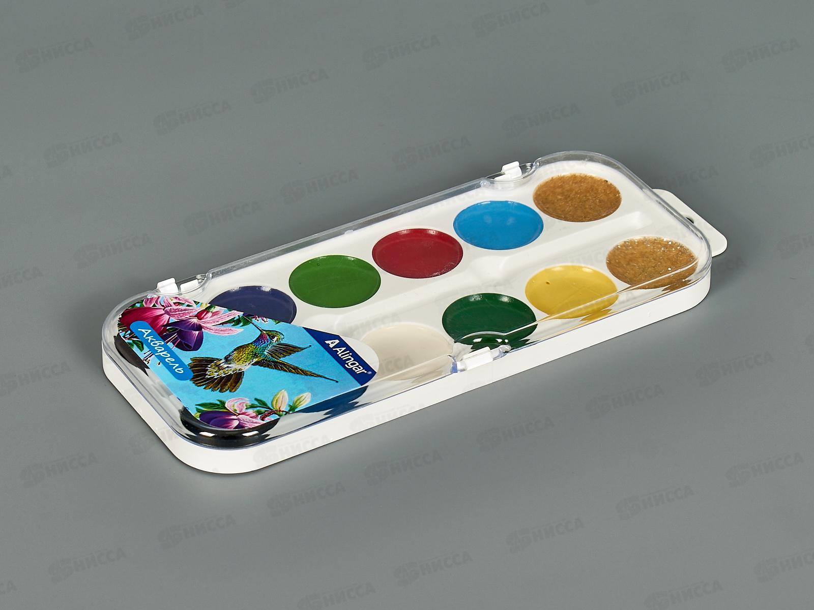 Акварель Alingar медовая 12цв. Колибри п/у, б/к, AL6808 *15