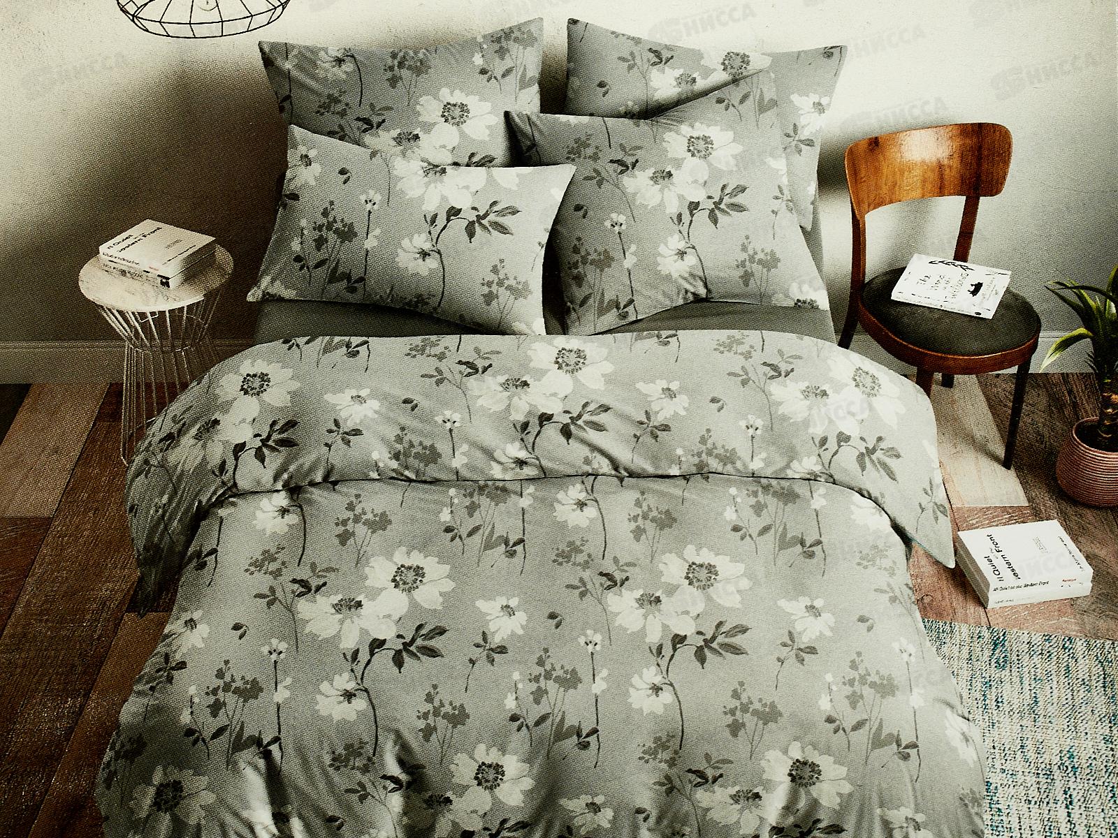 КПБ 2,0сп с евро прост. Поплин 120гр НН Джерри 20602-1+20312-17 70*70(2)