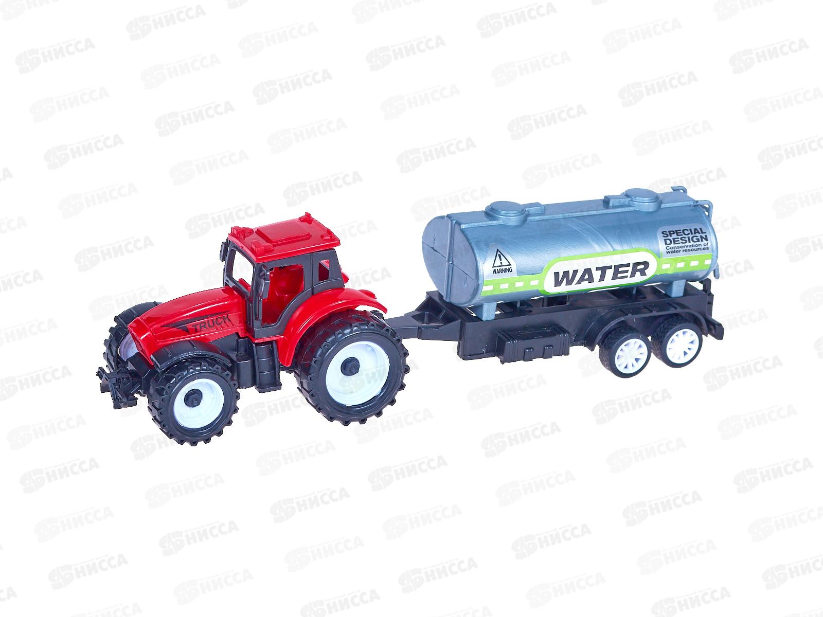 Трактор №669-14 с прицепом инерционный пакет 30*13*6