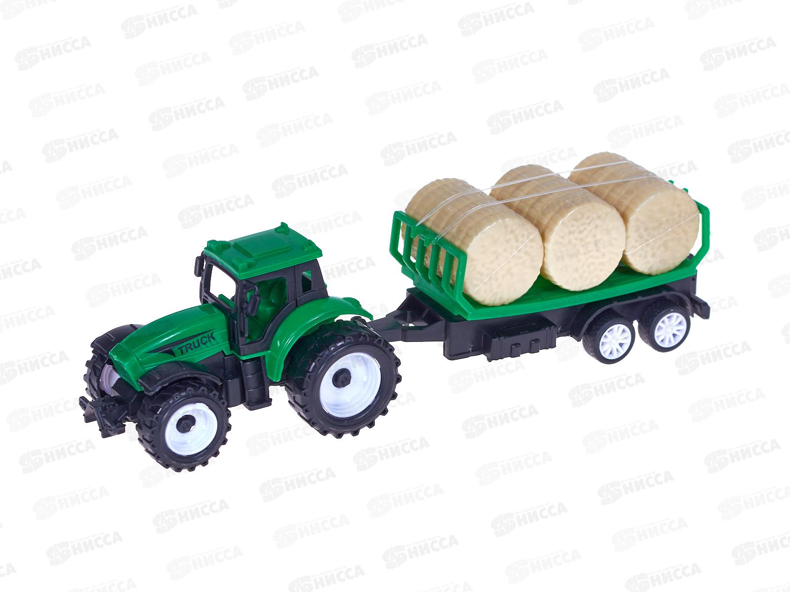 Трактор №669-16 с прицепом инерционный пакет 30*13*6