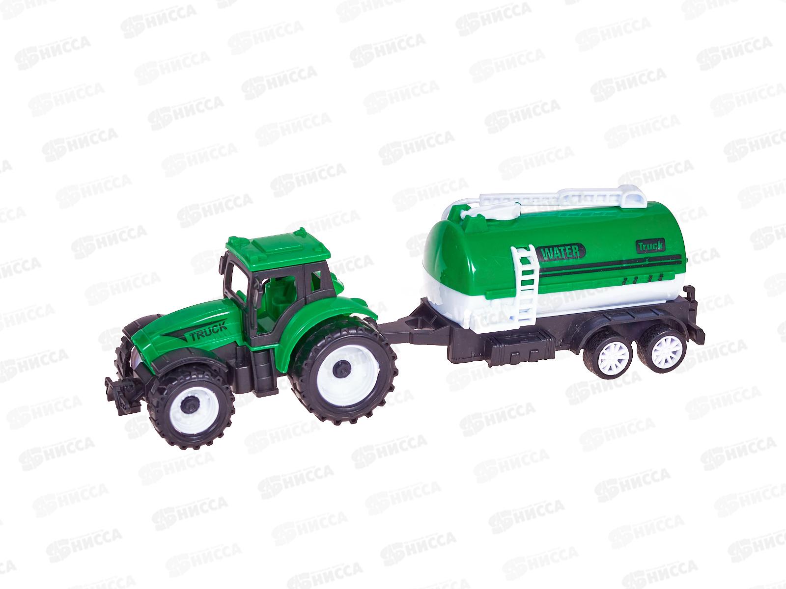 Трактор №669-17 с бочкой инерционный пакет 30*13*6