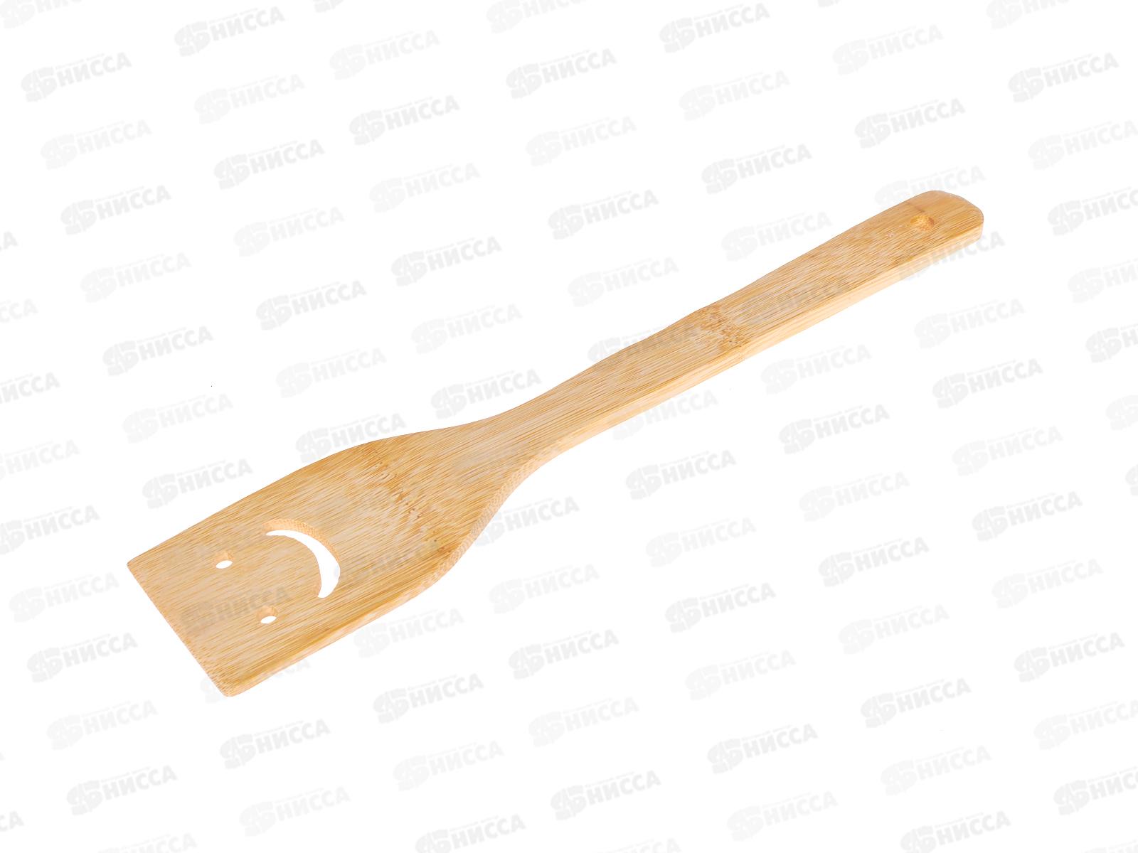 Лопатка кулинарная бамбук 30см №1 улыбка КТ-ЛК-06