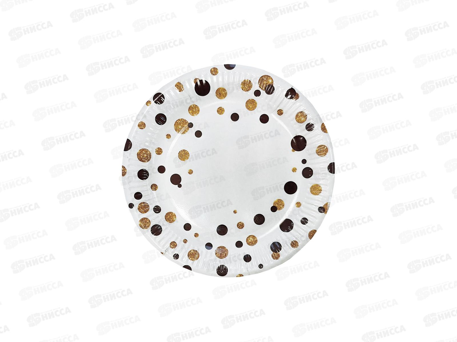 Тарелка бумажная 230мм ВЕЧЕРИНКА (белый) 6шт *12