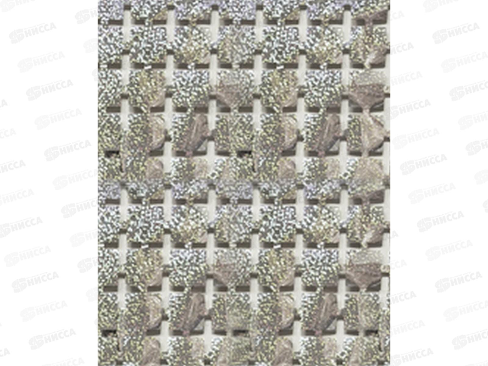 Занавес для фотозоны 1*2м КВАДРАТЫ серебро 2шт/упак