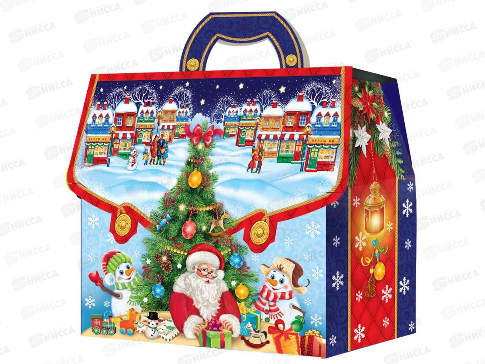 Коробка картонная 1,8кг МГК Портфельчик-Елочка *60