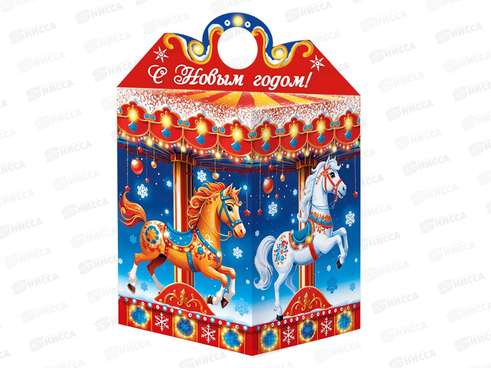 Коробка картонная 1,0кг КАРУСЕЛЬ 115*115*170/220 *150