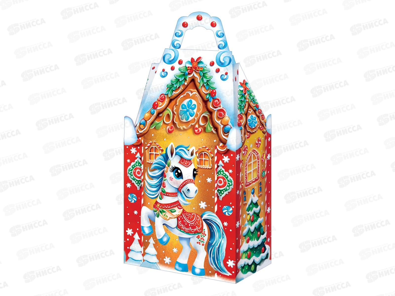 Коробка картонная 1,0кг ПРЯНИЧНЫЙ ДОМИК 150*80*165/305 *150