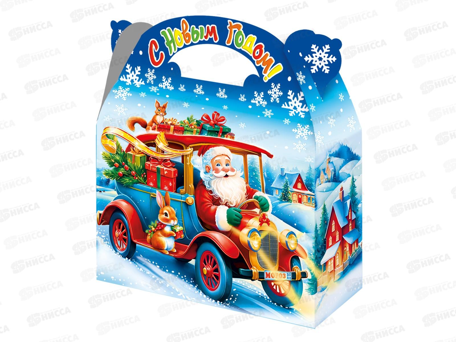 Коробка картонная 1,5кг НГ мчится 220*90*200/260 *140