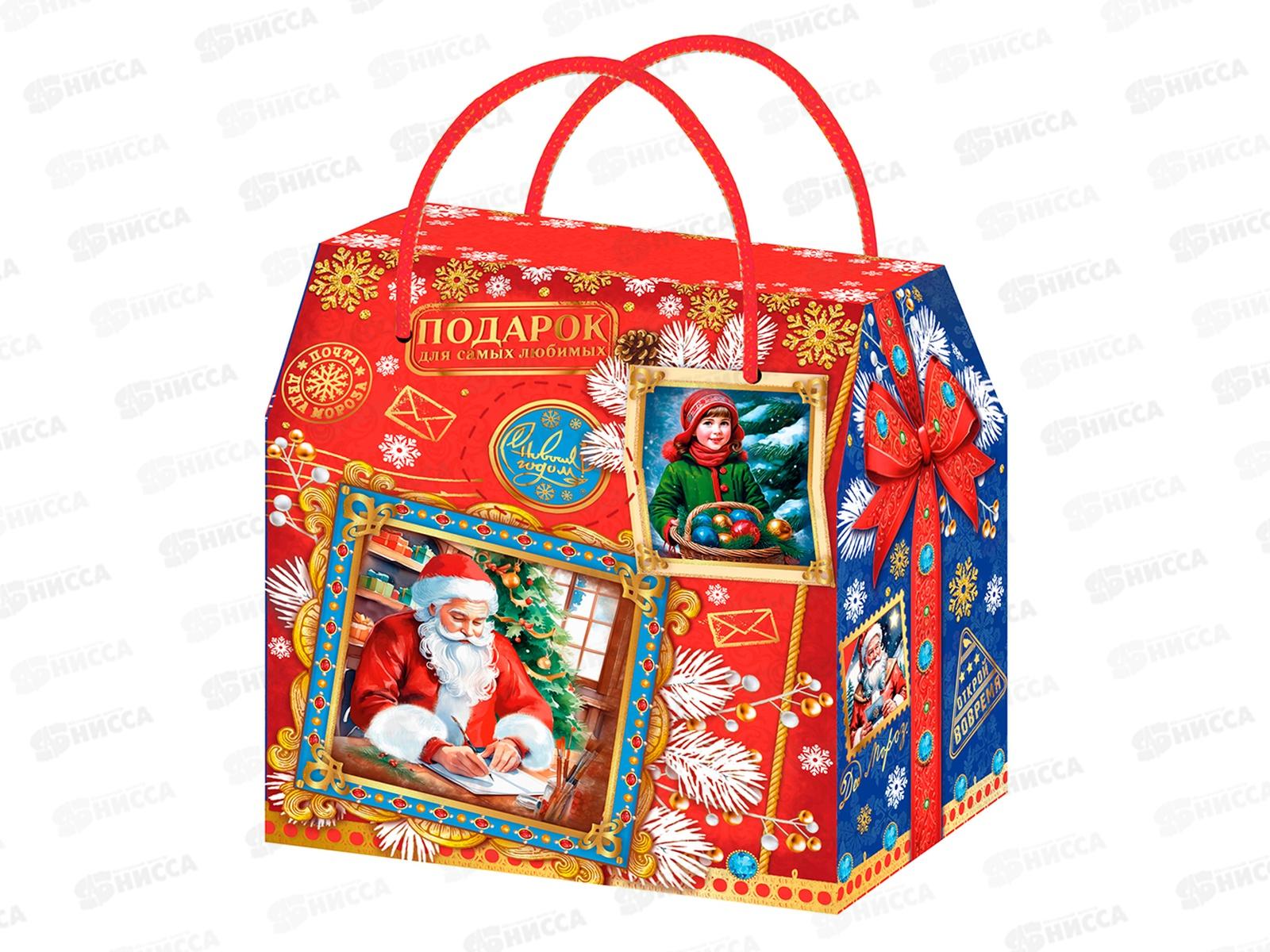 Коробка картонная 1,6кг Золотая Марка с верев.руч 190*135*215 *110