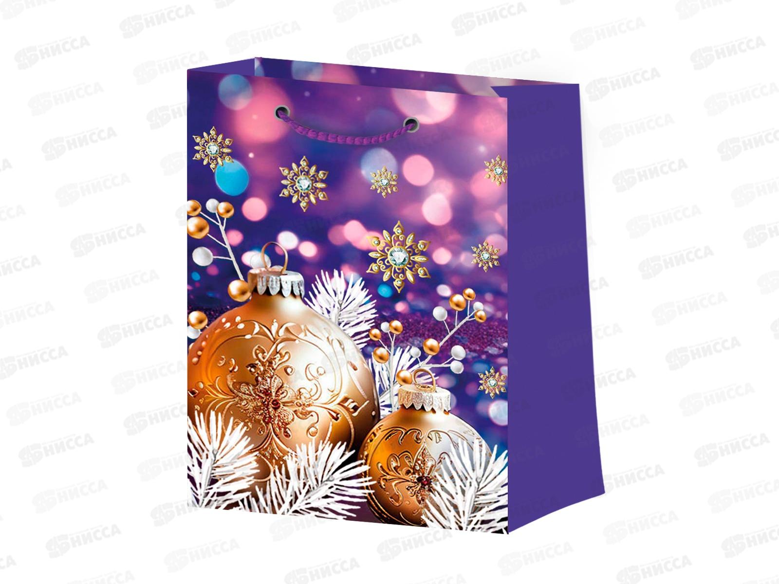 Пакет бум. лам. S 11,4*64*146 Микс "Новый Год" №3 (4диз) *12