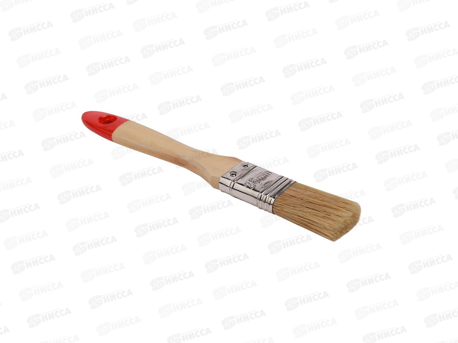 Кисть плоская "Классик-Эксперт" нат.щет дер.ручка 25мм  0112111  *12