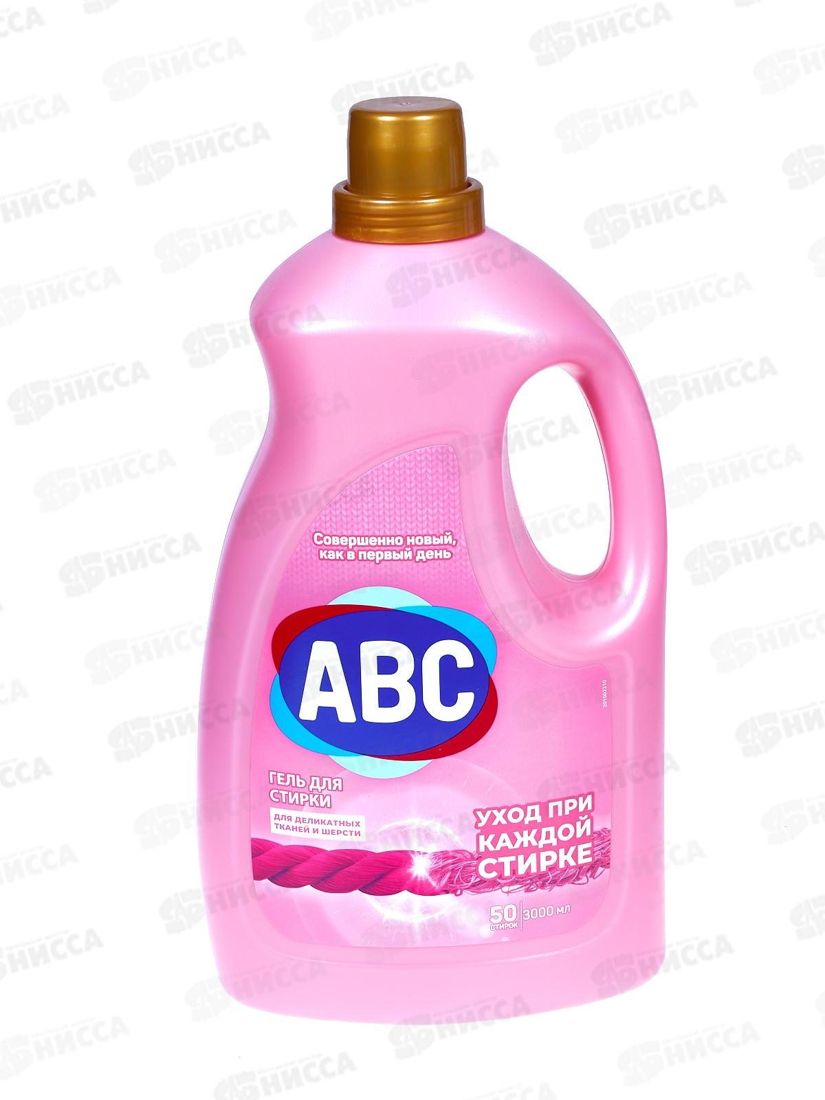 ABC Гель для стирки Деликат 3,0л *6