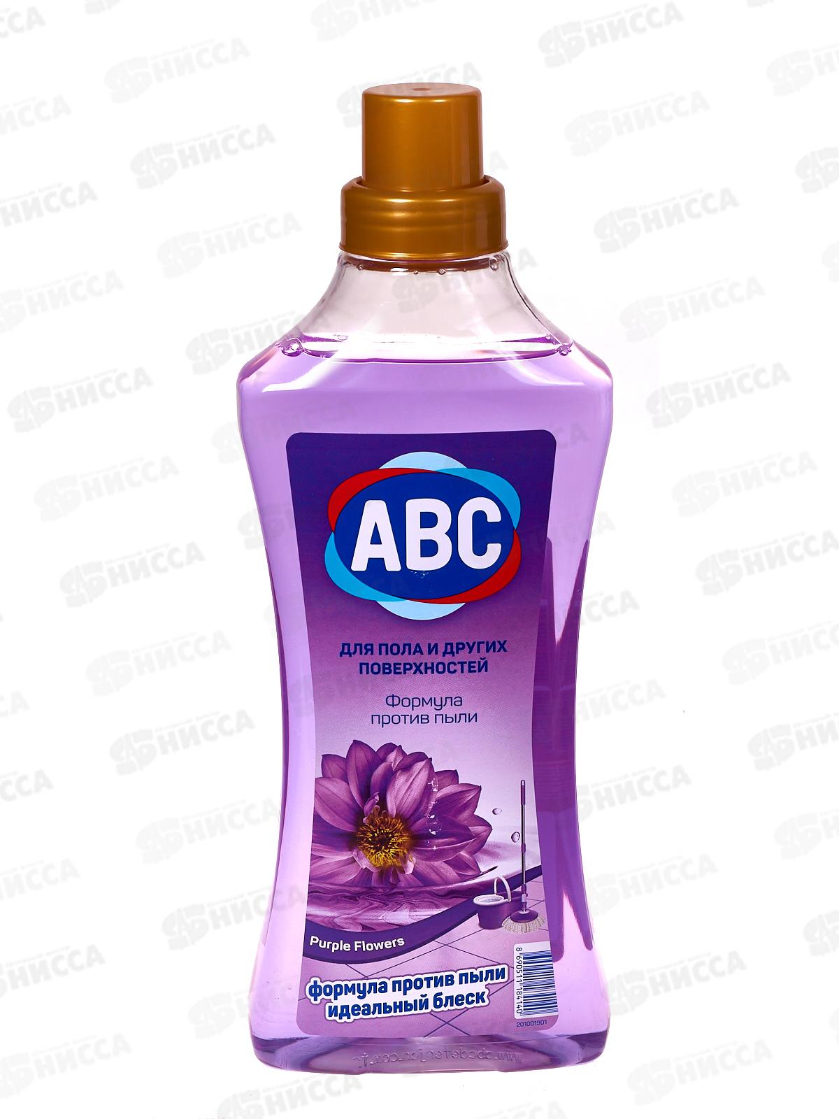 ABC Для пола и поверхностей Фиолетовые цветы 900мл *14