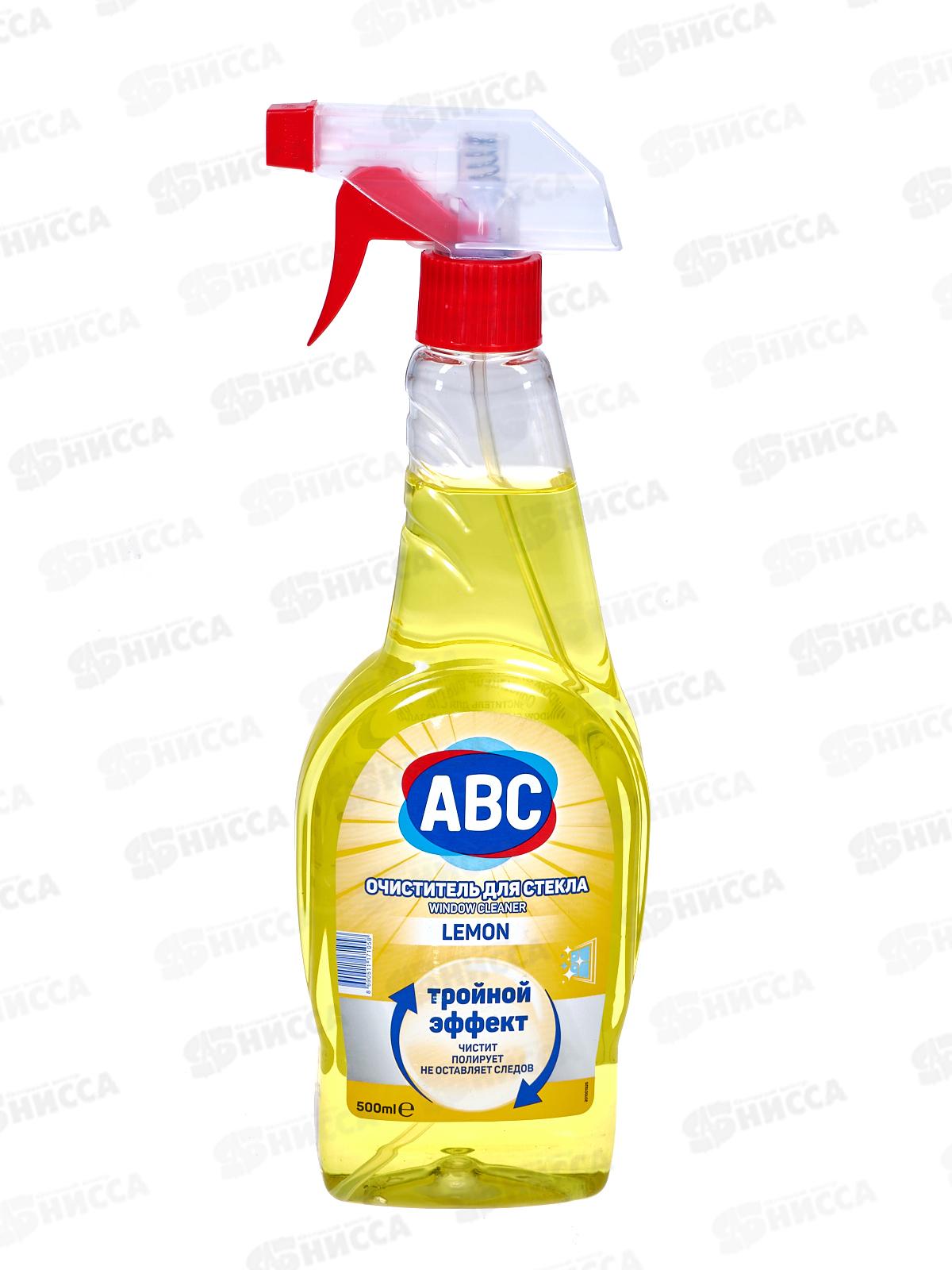 ABC Средство для стекл Лимон 500мл *12